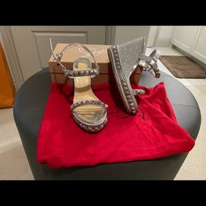 New Christian louboutin shoes 7- Silver